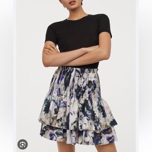 H&M tiered flared skirt